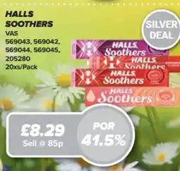 Bestway HALLS Soothers offer