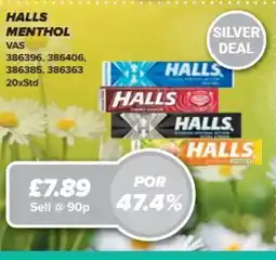 Bestway HALLS Menthol offer