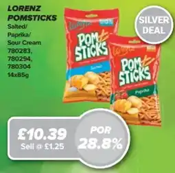 Bestway LORENZ POMSTICKS Salted/ Paprika/ Sour Cream offer