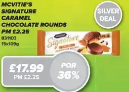 Bestway MCVITIE'S Signature caramel chocolate rounds offer