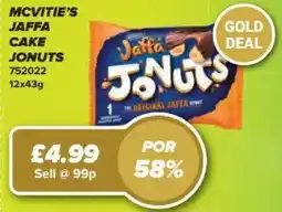 Bestway MCVITIE'S Jaffa cake jonuts offer