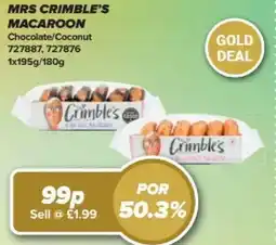 Bestway MRS CRIMBLE'S Macaroon Chocolate/Coconut offer