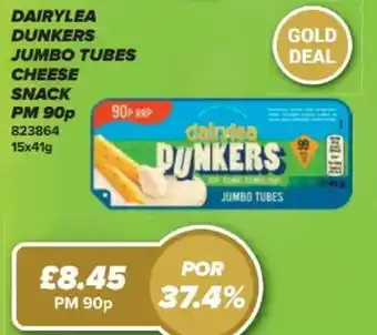 DAIRYLEA Dunkers jumbo tubes cheese