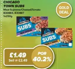 Bestway CHICAGO Town subs Meat Supreme/Cheese&Tomato offer
