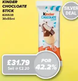 Bestway KINDER Chocloate stick offer