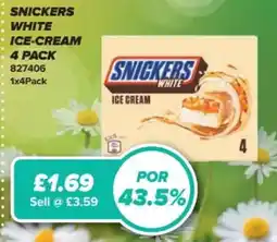 Bestway Snickers white ice-cream 4 pack offer