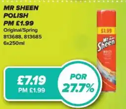 Bestway Mr sheen polish offer