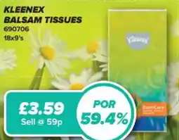 Bestway KLEENEX Balsam tissues offer