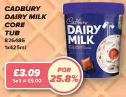 Bestway CADBURY Dairy milk core tub offer