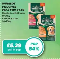 Bestway WINALOT POUCHES Chunks In Jelly/Chunks offer