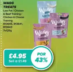 Bestway WAGG TREATS Low Fat / Chicken & Beef Training/ Chicken & Cheese Training offer