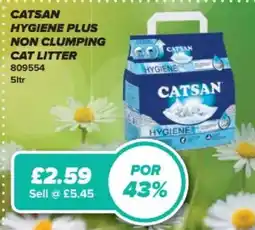 Bestway CATSAN Hygiene plus non clumping cat litter offer