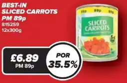Bestway Best-in sliced carrots offer