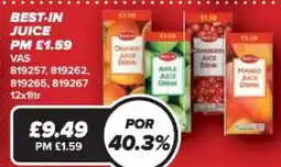Bestway Best-in juice offer
