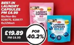 Bestway Best-in laundry capsules offer