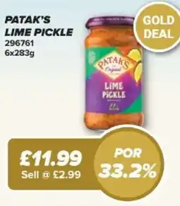 Bestway PATAK'S Lime pickle offer
