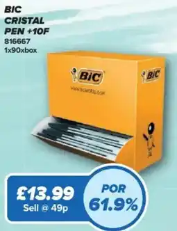 Bestway BIC cristal pen +10f offer