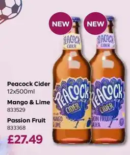 Bestway Peacock Cider offer