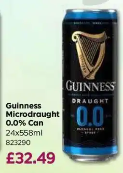 Bestway Guinness Microdraught 0.0% Can offer