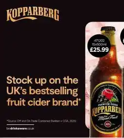 Bestway Kopparberg Premium Cider Mixed Fruit offer