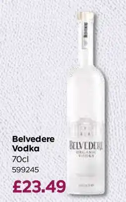 Bestway Belvedere Vodka offer