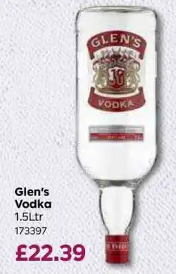 Bestway Glen’s Vodka offer