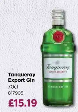 Bestway Tanqueray Export Gin offer