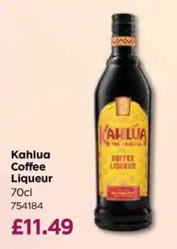 Bestway Kahlua Coffee Liqueur offer