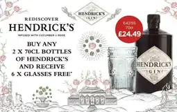 Bestway Hendrick’s Gin offer