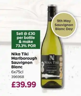 Bestway Nika Tiki Marlborough Sauvignon Blanc offer