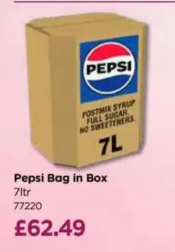 Bestway Pepsi Bag in Box offer
