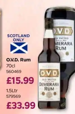 Bestway O.V.D. Rum 70cl offer