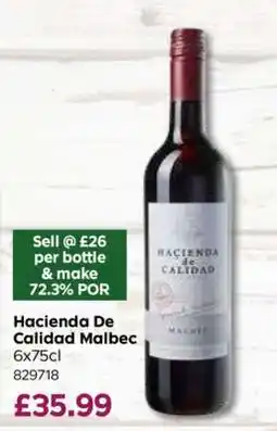 Bestway Hacienda De Calidad Malbec offer