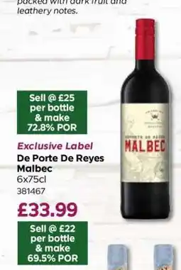 Bestway De Porte De Reyes Malbec offer