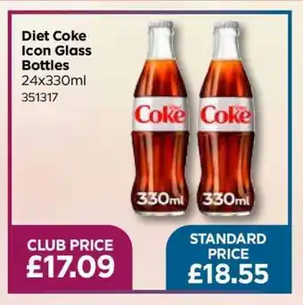 Bestway Diet Coke Icon Glass Bottles offer