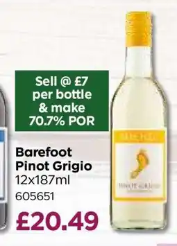 Bestway Barefoot Pinot Grigio offer
