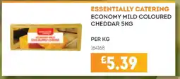 Bestway Essentially Catering Economy Mild Coloured Cheddar 5kg offer