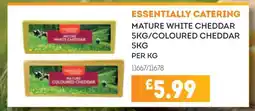 Bestway Essentially Catering Mature White Cheddar/Coloured Cheddar offer