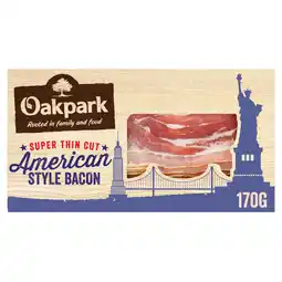 Iceland Oakpark Super Thin Cut American Style Bacon 16 Rashers 170g offer
