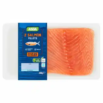 Asda ASDA 2 Salmon Fillets offer