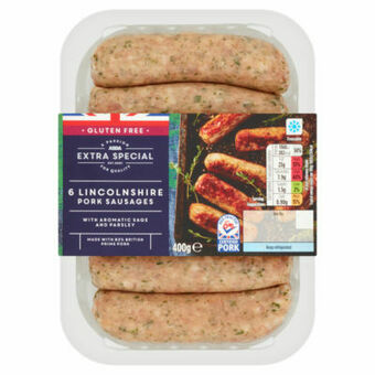 Asda ASDA Extra Special 6 Lincolnshire Pork Sausages offer
