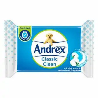 Asda Andrex Washlets Classic Clean Moist Toilet Tissue Wipes offer