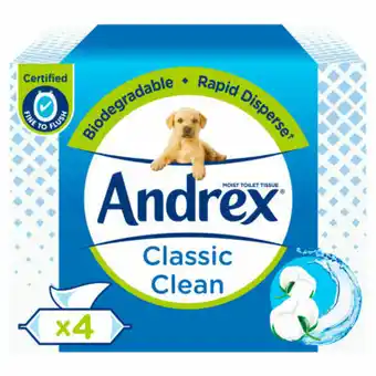 Asda Andrex Washlets Classic Clean Multi Pack Moist Toilet Tissue Wipes offer