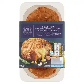 Asda ASDA Extra Special 2 Salmon Fishcakes with Melting Hollandaise Sauce offer