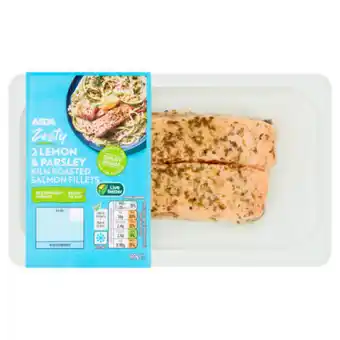 Asda ASDA Kiln Roasted 2 Salmon Fillets with Lemon and Parsley offer