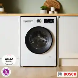 Costco Bosch WGG24400GB Series 6, 9kg, 1400rpm Washing Machine, A Rated in White offer
