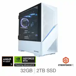 Costco CyberPower, AMD Ryzen 7, 32GB RAM, 2TB SSD, NVIDIA GeForce RTX 5080, Gaming Desktop PC offer