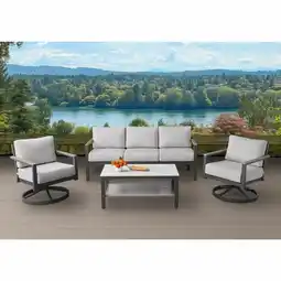 Costco Agio Nicolet 4 Piece Deep Seating Set + Cover offer