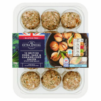 Asda ASDA Extra Special 12 British Pork, Sage Caramelised Onion Stuffing Balls offer