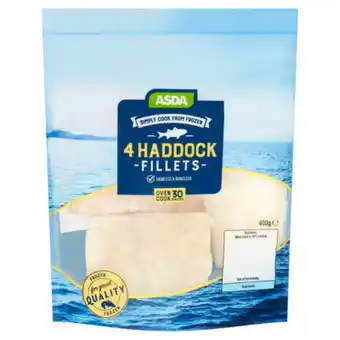 Asda ASDA 4 Haddock Fillets offer
